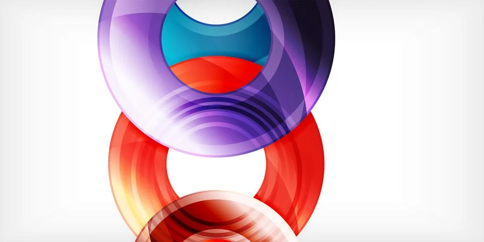 Circles, round elements, ring shapes premium background. Vector Illustration For 库存插图
