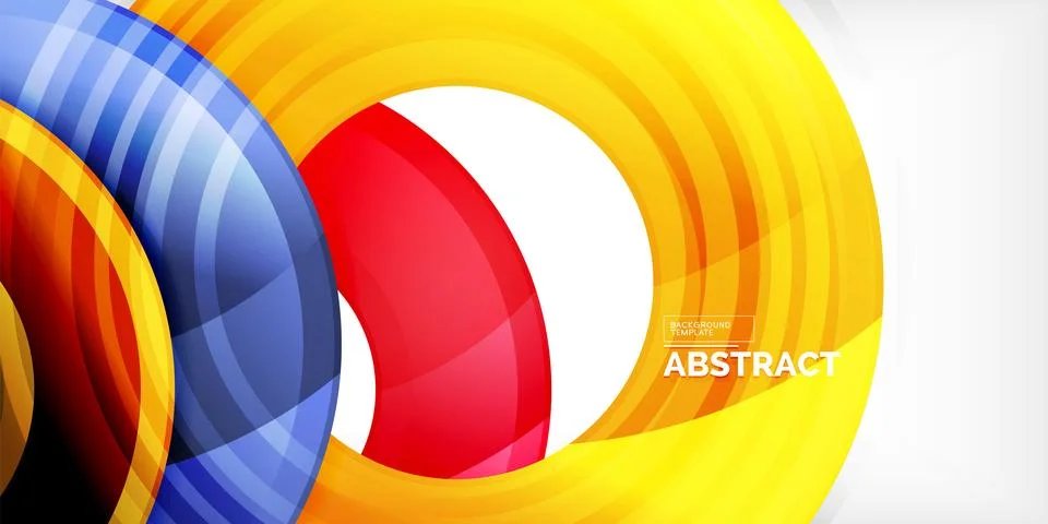 Circles, round elements, ring shapes premium background. Vector Illustration For イラスト素材
