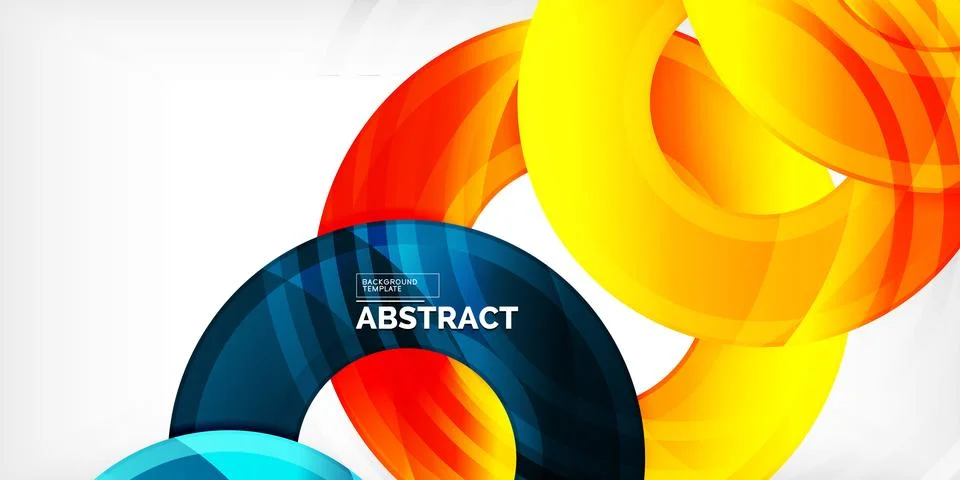 Circles, round elements, ring shapes premium background. Vector Illustration For Stock Illustration