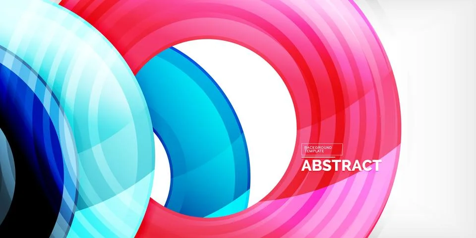 Circles, round elements, ring shapes premium background. Vector Illustration For Illustrazione stock