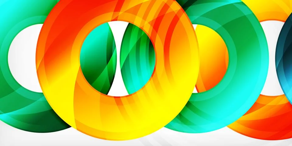 Circles, round elements, ring shapes premium background. Vector Illustration For Illustrazione stock