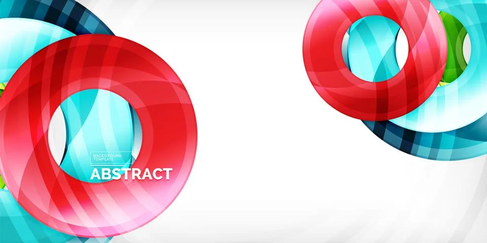Circles, round elements, ring shapes premium background. Vector Illustration For Stock Illustration