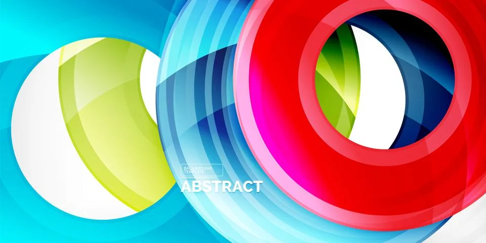 Circles, round elements, ring shapes premium background. Vector Illustration For Stock Illustration