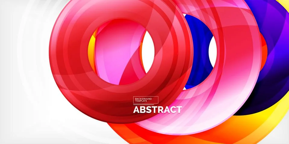 Circles, round elements, ring shapes premium background. Vector Illustration For Stock Illustration