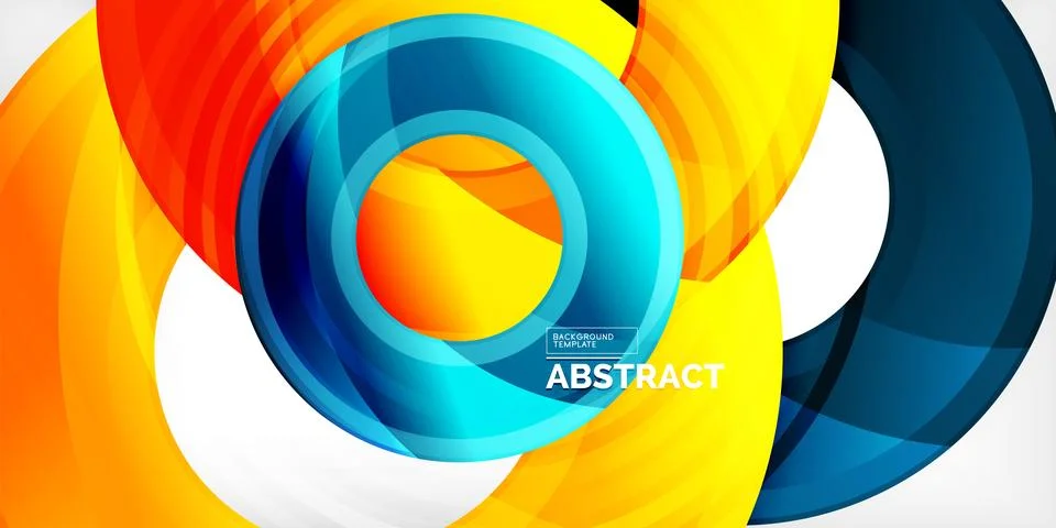 Circles, round elements, ring shapes premium background. Vector Illustration For Stock Illustration