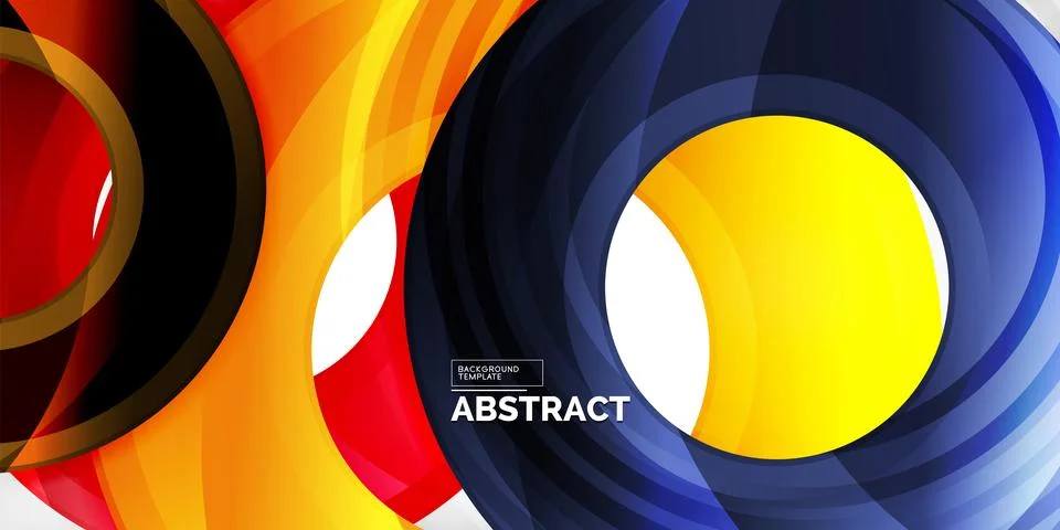 Circles, round elements, ring shapes premium background. Vector Illustration For Stock Illustration