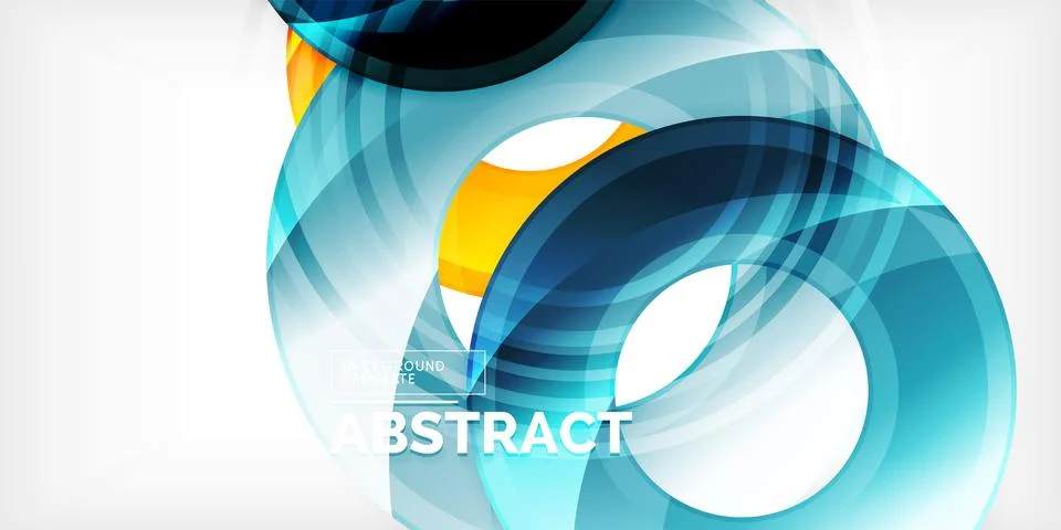 Circles, round elements, ring shapes premium background. Vector Illustration For Stock Illustration