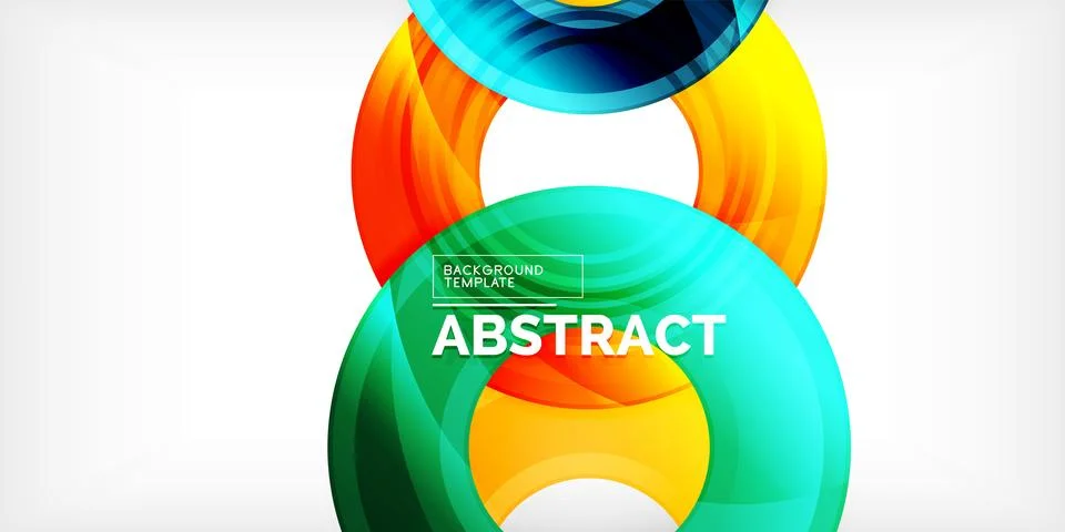 Circles, round elements, ring shapes premium background. Vector Illustration For Stock Illustration