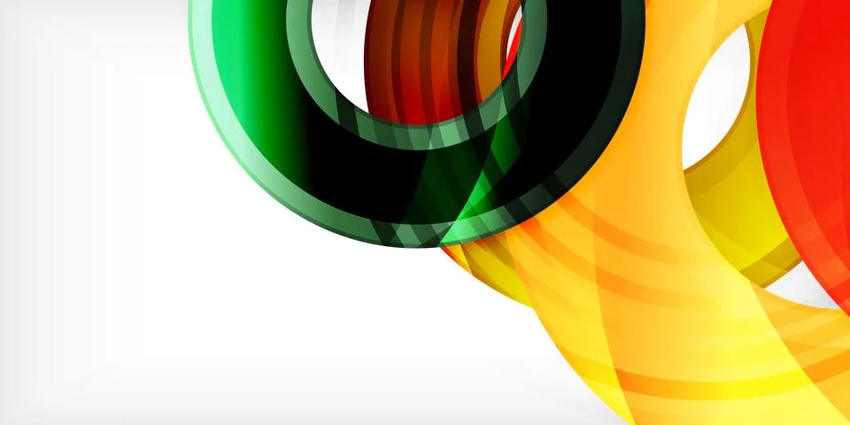 Circles, round elements, ring shapes premium background. Vector Illustration For イラスト素材