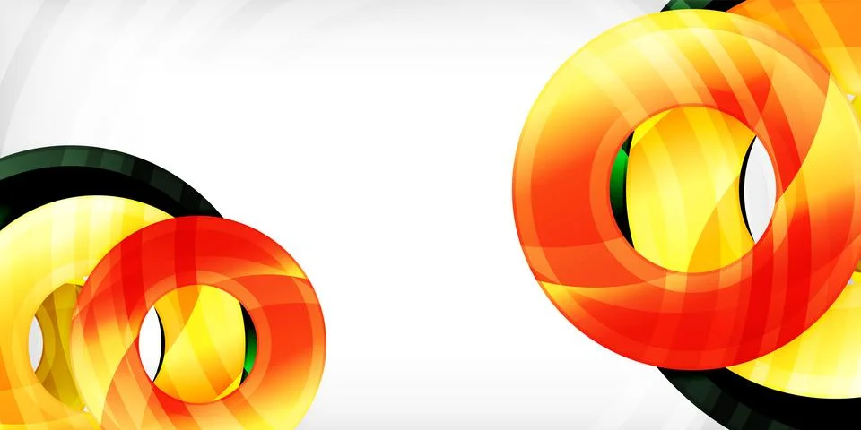 Circles, round elements, ring shapes premium background. Vector Illustration For イラスト素材