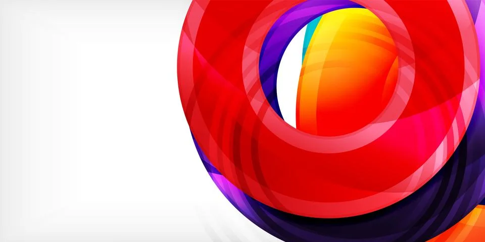 Circles, round elements, ring shapes premium background. Vector Illustration For イラスト素材