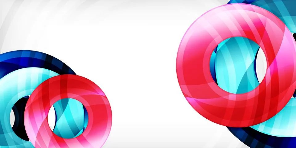 Circles, round elements, ring shapes premium background. Vector Illustration For 库存插图