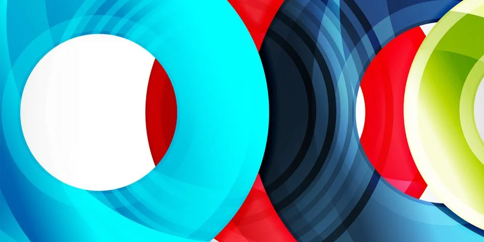 Circles, round elements, ring shapes premium background. Vector Illustration For Stock Illustration