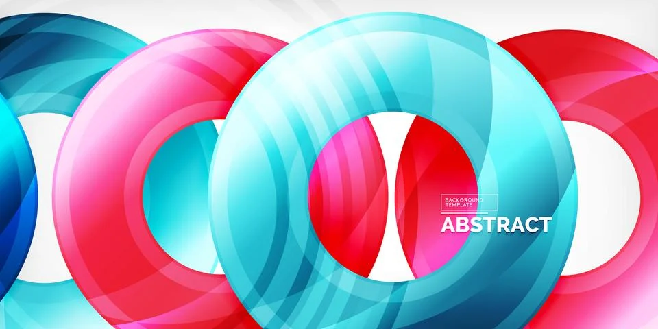 Circles, round elements, ring shapes premium background. Vector Illustration For Stock Illustration