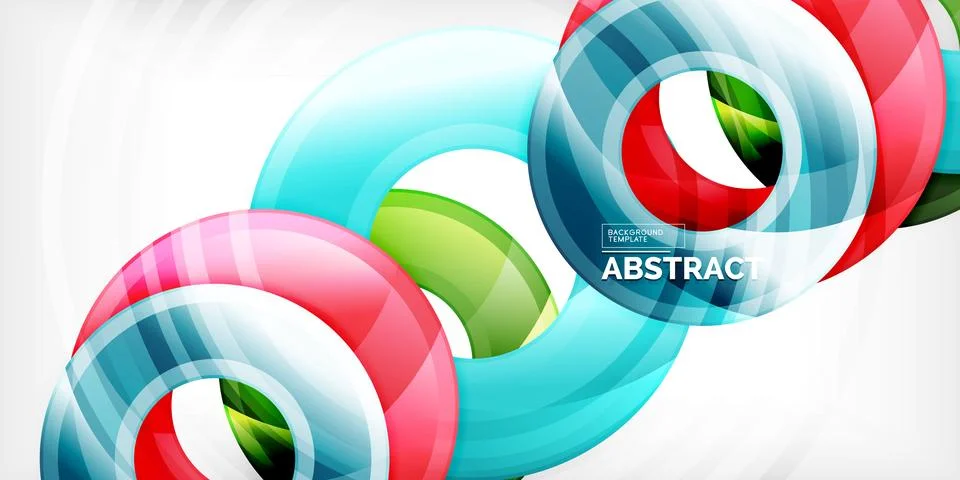 Circles, round elements, ring shapes premium background. Vector Illustration For Stock Illustration