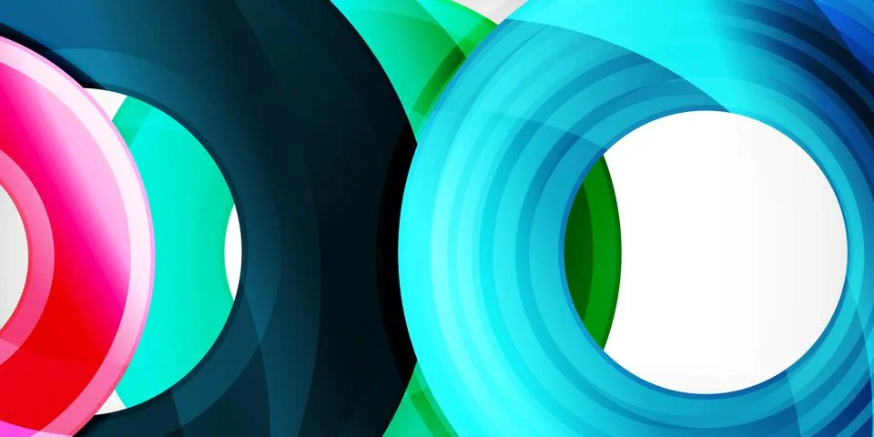 Circles, round elements, ring shapes premium background. Vector Illustration For Stock Illustration