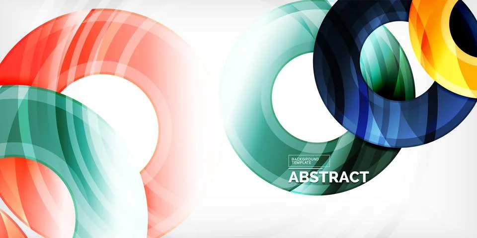Circles, round elements, ring shapes premium background. Vector Illustration For Stock Illustration