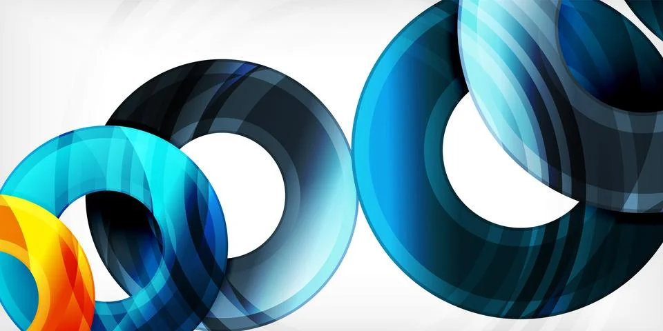 Circles, round elements, ring shapes premium background. Vector Illustration For Stock Illustration