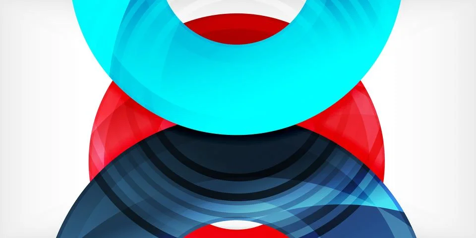 Circles, round elements, ring shapes premium background. Vector Illustration For Illustrazione stock