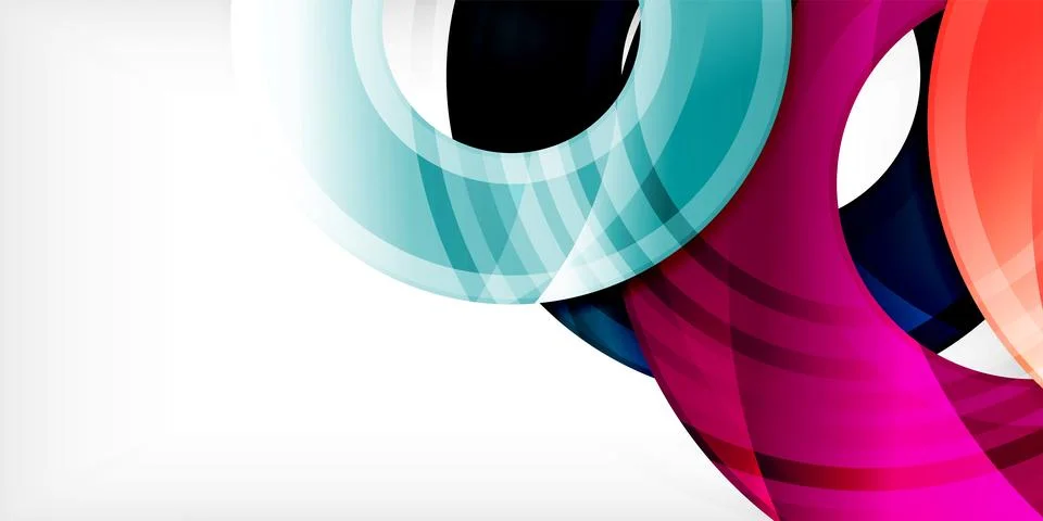 Circles, round elements, ring shapes premium background. Vector Illustration For 库存插图