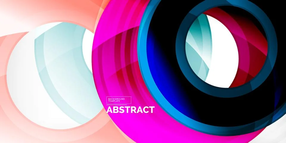 Circles, round elements, ring shapes premium background. Vector Illustration For Stock Illustration