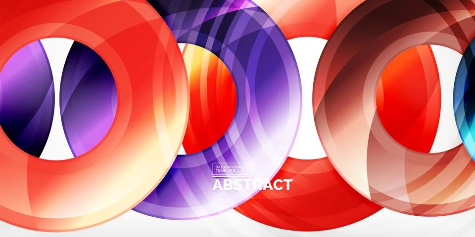 Circles, round elements, ring shapes premium background. Vector Illustration For Stock Illustration