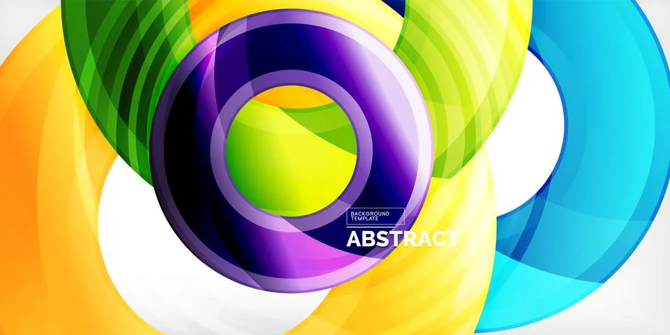 Circles, round elements, ring shapes premium background. Vector Illustration For Stock Illustration