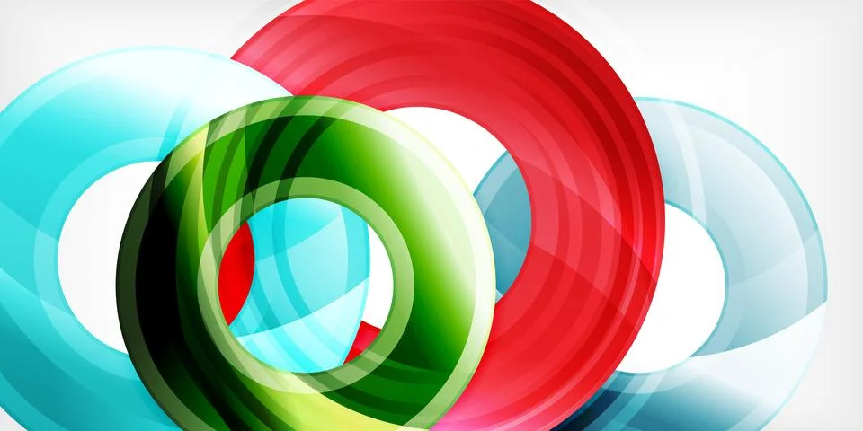 Circles, round elements, ring shapes premium background. Vector Illustration For Stock Illustration