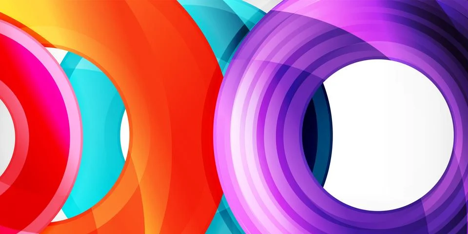 Circles, round elements, ring shapes premium background. Vector Illustration For Stock Illustration