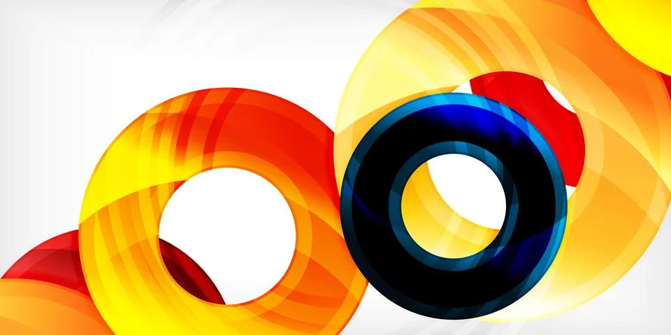 Circles, round elements, ring shapes premium background. Vector Illustration For Illustrazione stock