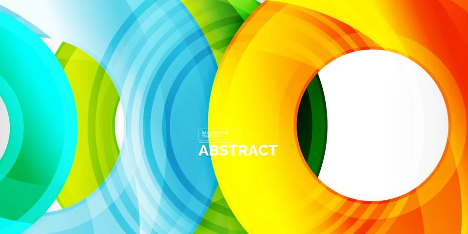 Circles, round elements, ring shapes premium background. Vector Illustration For イラスト素材