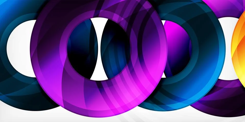 Circles, round elements, ring shapes premium background. Vector Illustration For Stock Illustration