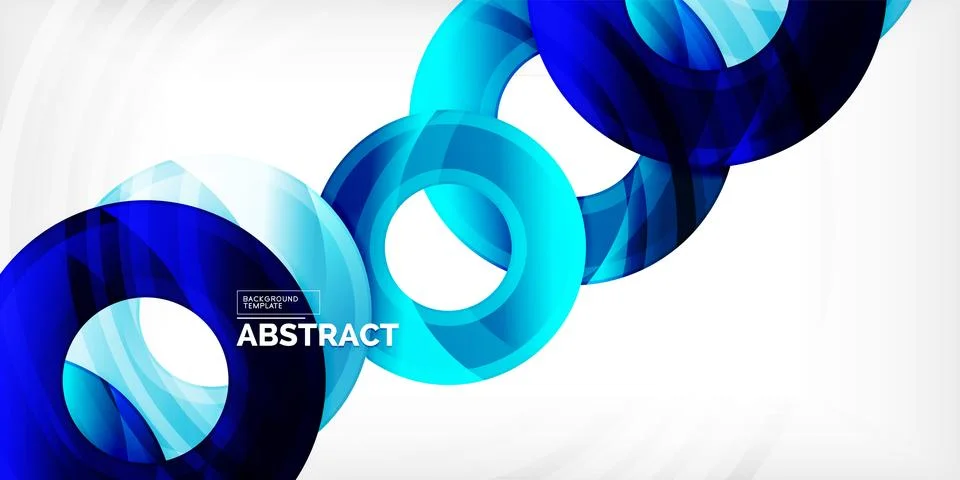 Circles, round elements, ring shapes premium background. Vector Illustration For Stock Illustration