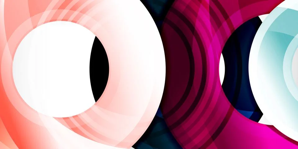 Circles, round elements, ring shapes premium background. Vector Illustration For Stock Illustration