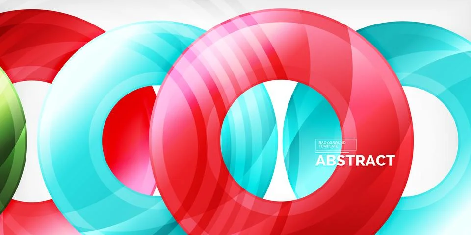Circles, round elements, ring shapes premium background. Vector Illustration For Stock Illustration