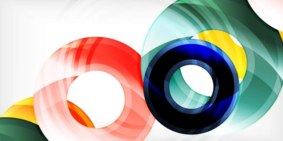 Circles, round elements, ring shapes premium background. Vector Illustration For Stock Illustration