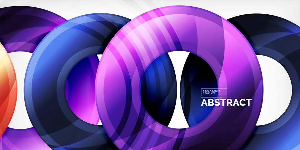 Circles, round elements, ring shapes premium background. Vector Illustration For Stock Illustration