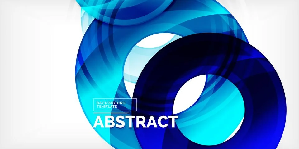 Circles, round elements, ring shapes premium background. Vector Illustration For 库存插图