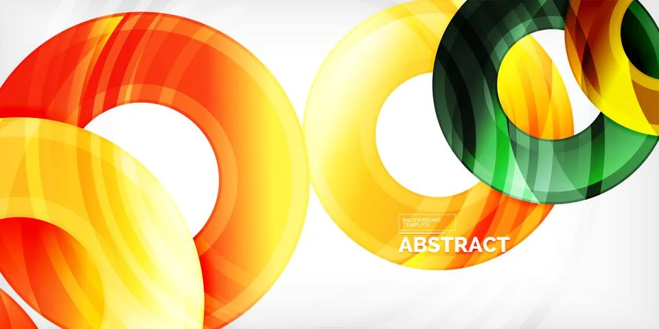 Circles, round elements, ring shapes premium background. Vector Illustration For イラスト素材