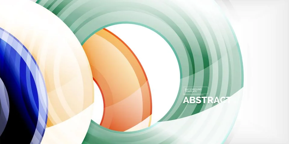 Circles, round elements, ring shapes premium background. Vector Illustration For Illustrazione stock