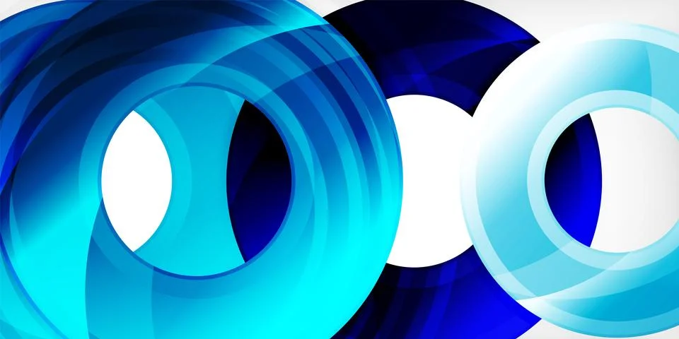 Circles, round elements, ring shapes premium background. Vector Illustration For Stock Illustration