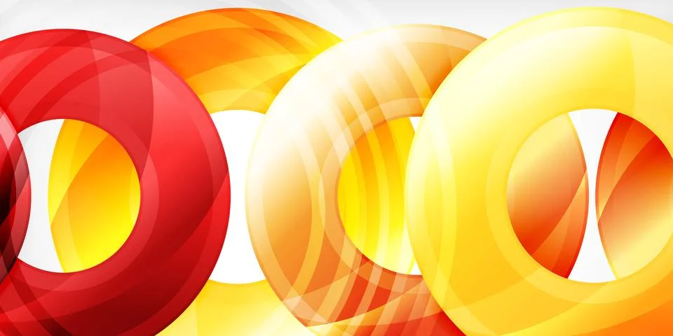 Circles, round elements, ring shapes premium background. Vector Illustration For イラスト素材