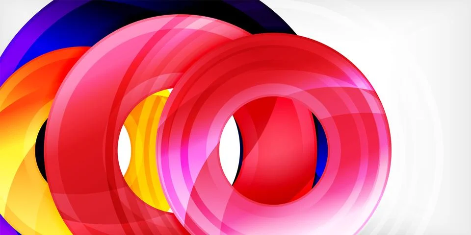 Circles, round elements, ring shapes premium background. Vector Illustration For イラスト素材