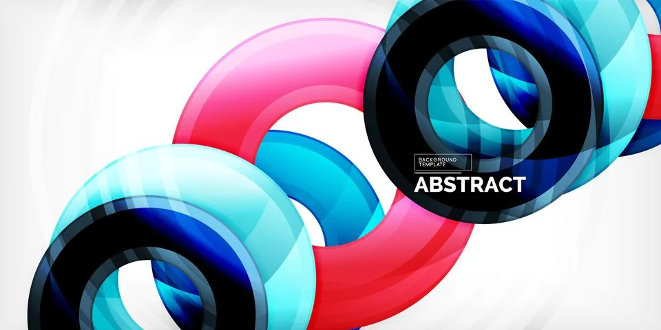 Circles, round elements, ring shapes premium background. Vector Illustration For 스톡 일러스트