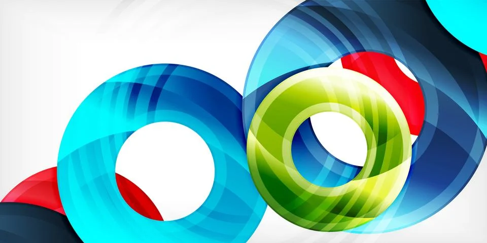 Circles, round elements, ring shapes premium background. Vector Illustration For Stock Illustration