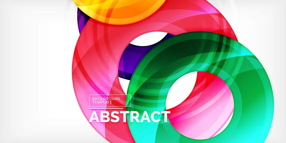 Circles, round elements, ring shapes premium background. Vector Illustration For Stock Illustration