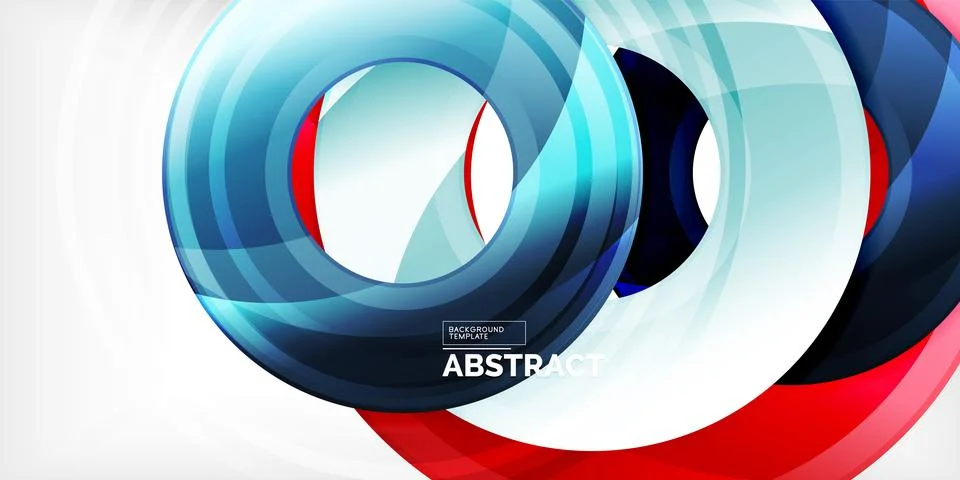 Circles, round elements, ring shapes premium background. Vector Illustration For イラスト素材