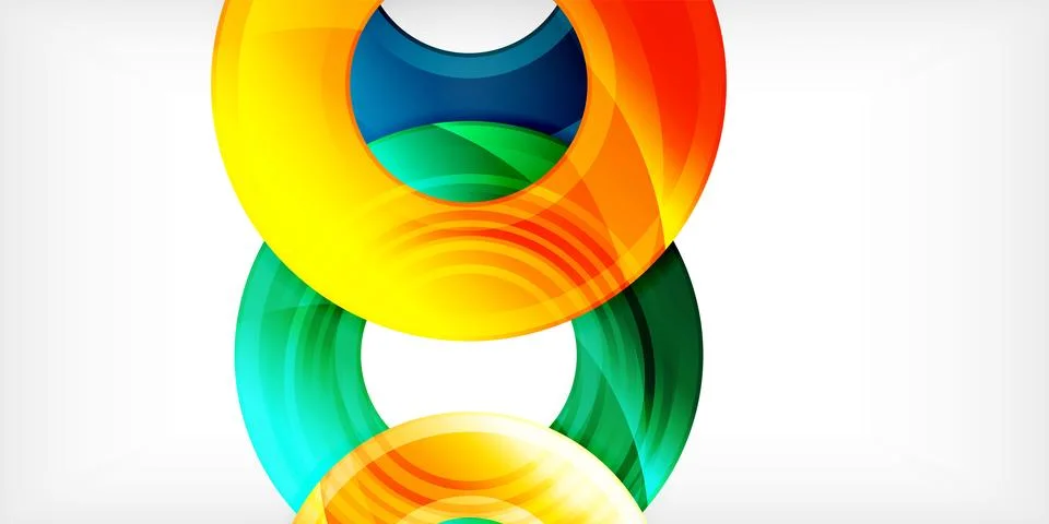 Circles, round elements, ring shapes premium background. Vector Illustration For Stock Illustration
