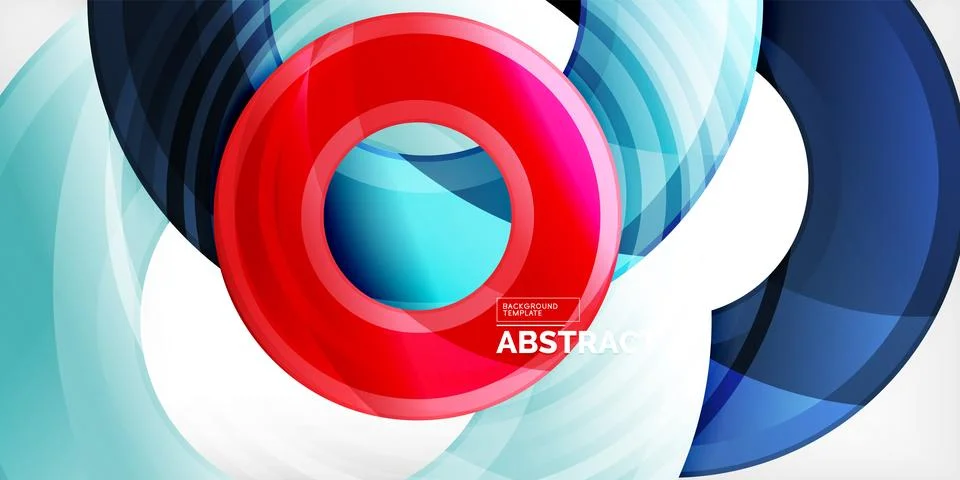 Circles, round elements, ring shapes premium background. Vector Illustration For Stock Illustration
