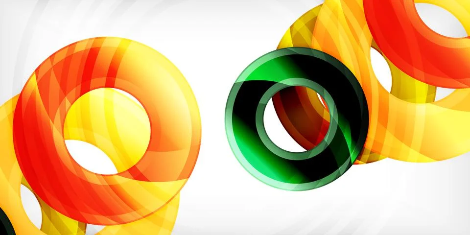 Circles, round elements, ring shapes premium background. Vector Illustration For Illustrazione stock